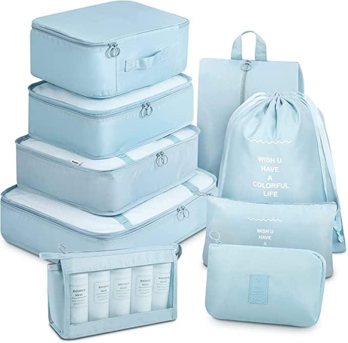 Packing Cubes and Luggage Organizers Suitcase Travel Accessories